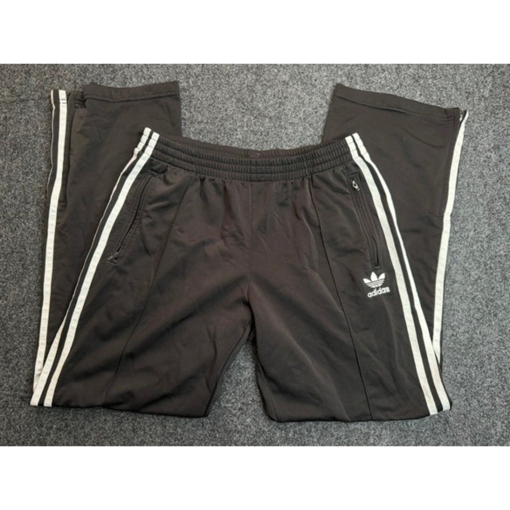 Adidas Originals Firebird Track Pants Mens Medium Black White 3 Stripe Trefoil